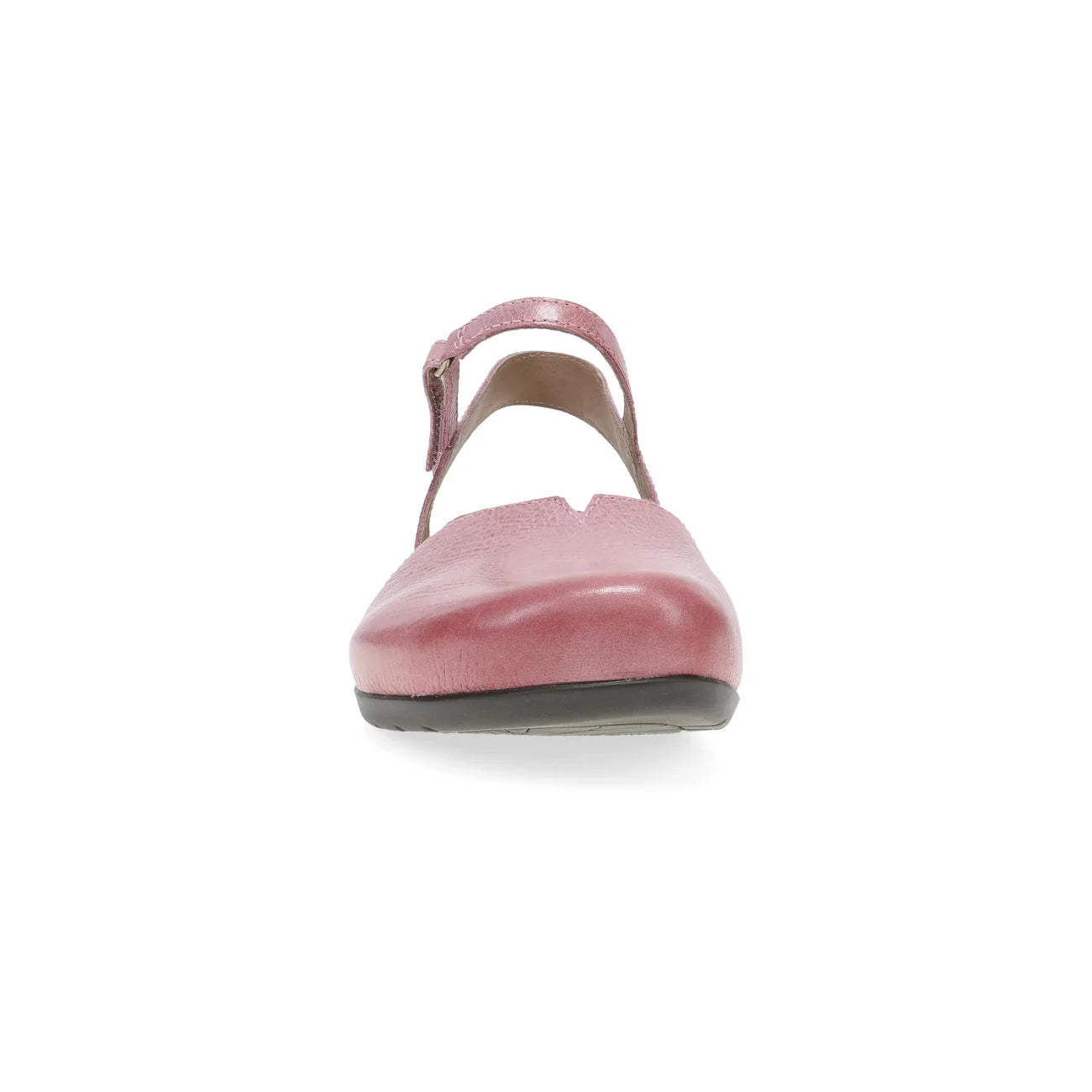 Rowan Closed Toe Sandal in Pink Leather