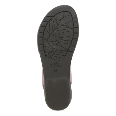 Rowan Closed Toe Sandal in Pink Leather