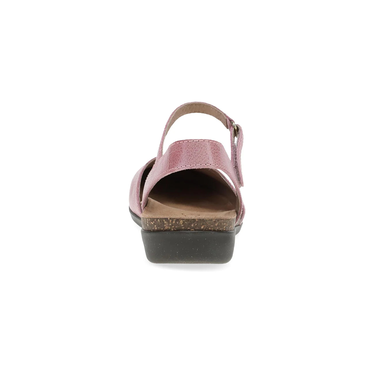 Rowan Closed Toe Sandal in Pink Leather