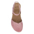 Rowan Closed Toe Sandal in Pink Leather