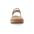 Rowan Closed Toe Sandal in Honey Leather