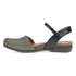 Rowan Closed Toe Sandal in Grey/Pewter