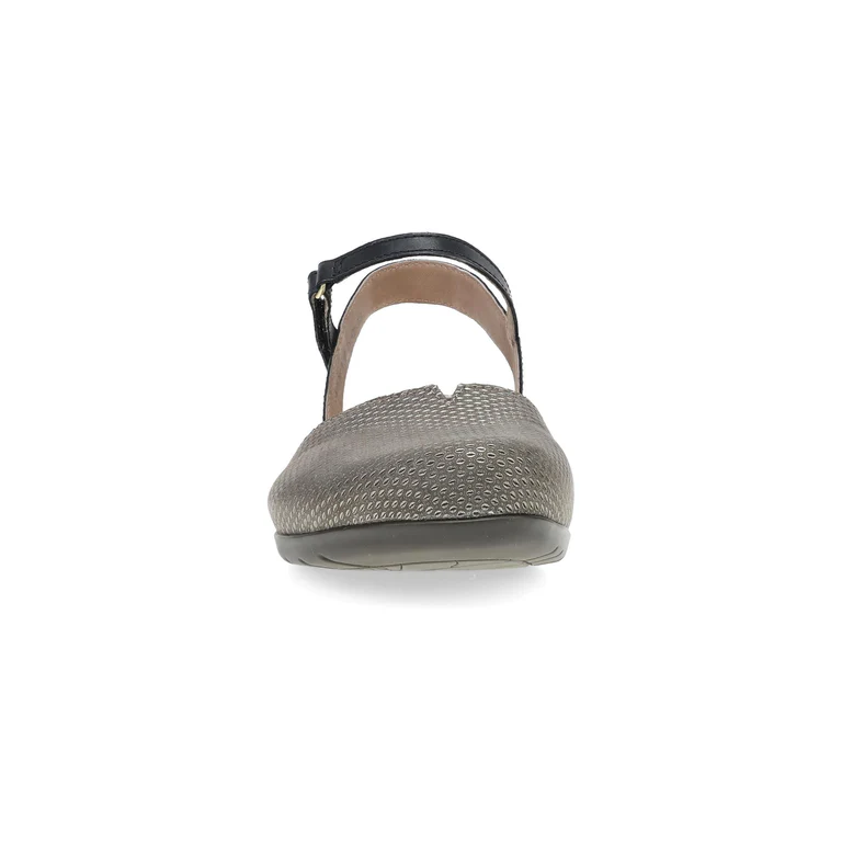 Rowan Closed Toe Sandal in Grey/Pewter