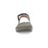 Rowan Closed Toe Sandal in Grey/Pewter