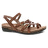 Roslyn Adjustable Weave Sandal in Waxy Tan