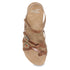 Roslyn Adjustable Weave Sandal in Waxy Tan