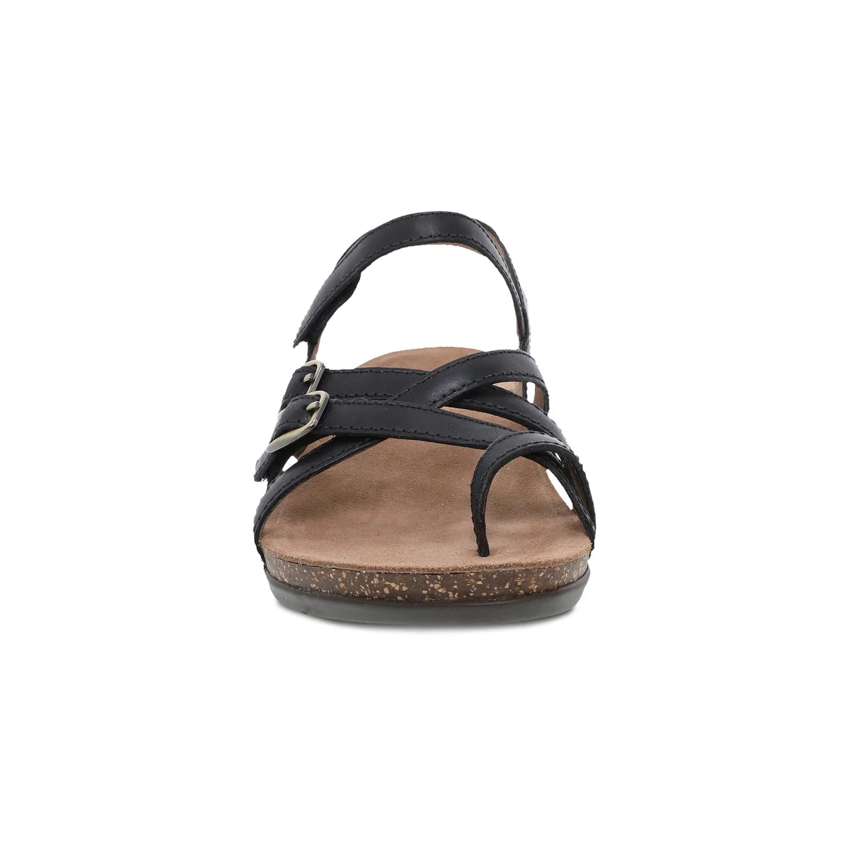 Roslyn Adjustable Weave Sandal in Waxy Black