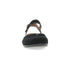 Rori Buckle Closed Toe Sandal in Black Nubuck