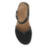 Rori Buckle Closed Toe Sandal in Black Nubuck