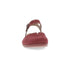 Rori Buckle Closed Toe Sandal in Sangria Nubuck