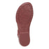 Rori Buckle Closed Toe Sandal in Sangria Nubuck