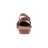 Rori Buckle Closed Toe Sandal in Sangria Nubuck