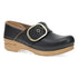 Pearson Stapled Clog With Iconic Buckle in Black