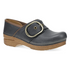 Pearson Tumbled Clog With Iconic Buckle in Dusty Blue