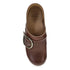 Pearson Stapled Clog With Iconic Buckle in Brown