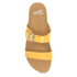 Justine Slip on Two Strap Sandal in Yellow