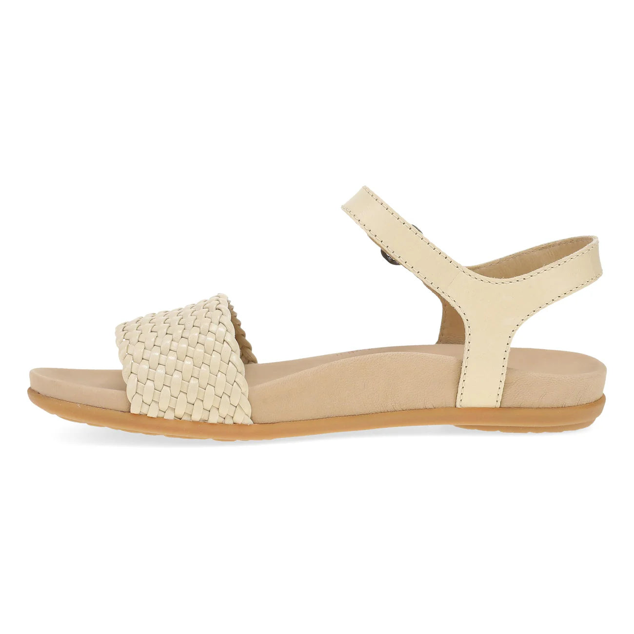 Jodie Casual Woven Sandals in Vanilla