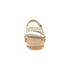 Jodie Casual Woven Sandals in Vanilla