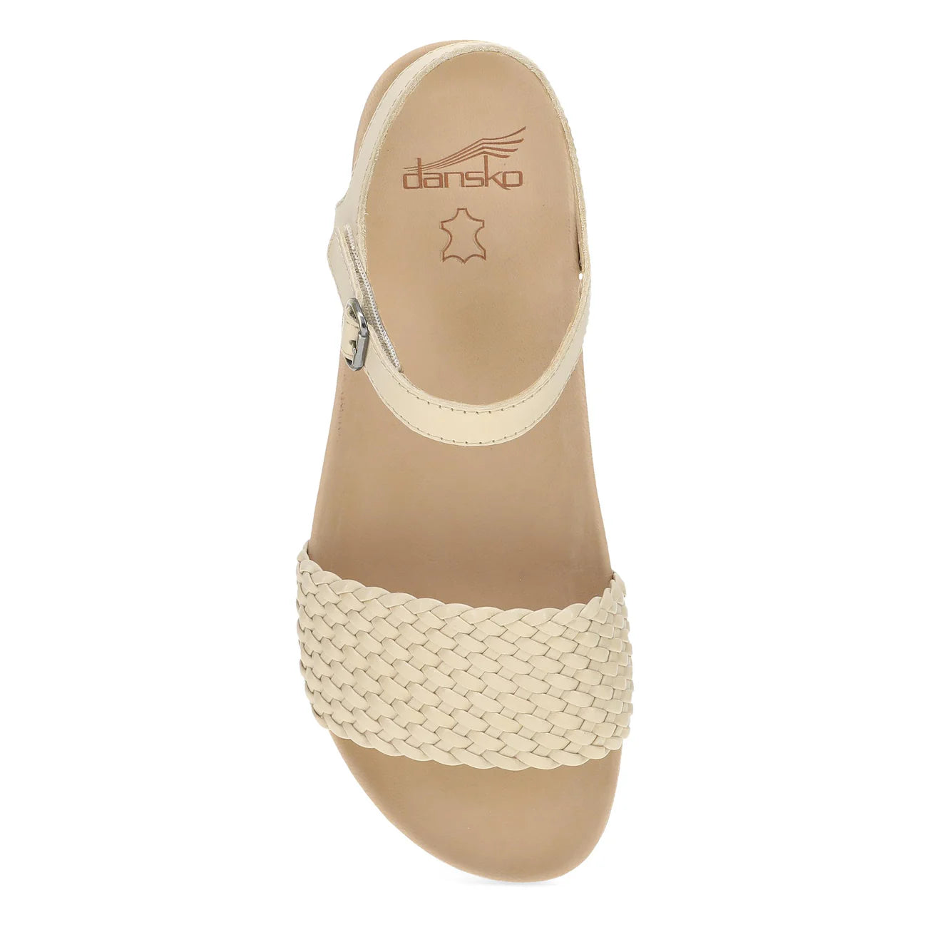 Jodie Casual Woven Sandals in Vanilla