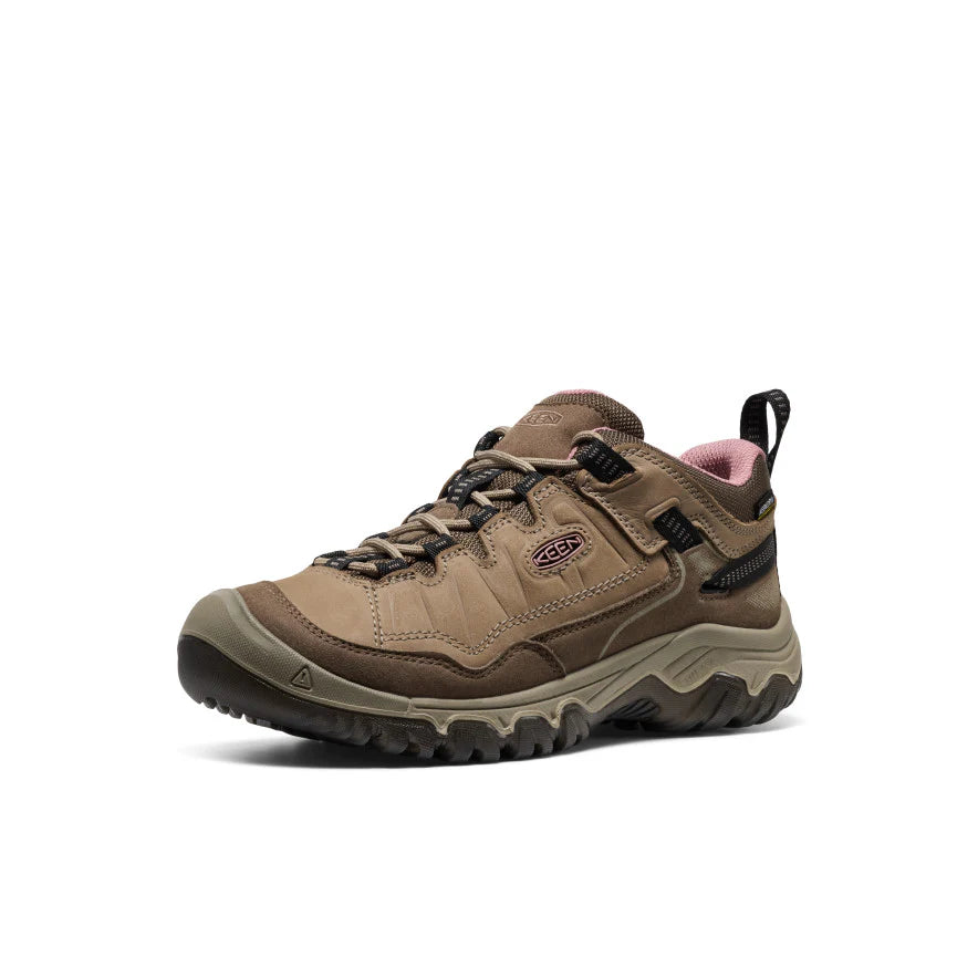 Women's Targhee IV Waterproof Hiking Shoe in Brindle/Nostalgia Rose