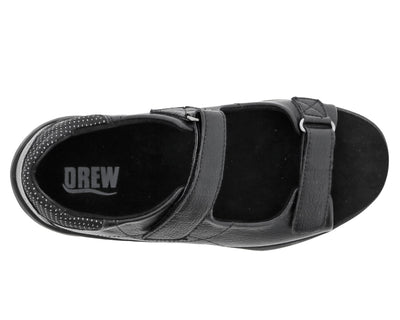Women's Shasta Accommodative Walking Sandal DOUBLE WIDE in Black