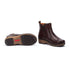 Granada Zipper Leather Boot in Caoba