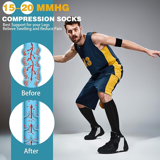 Easy-Use Open Toe Plus-Size Graduated Compression Sock With Zipper