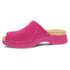 Ravyn Mule Peep-Toe Slide in Fuchsia