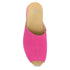 Ravyn Mule Peep-Toe Slide in Fuchsia