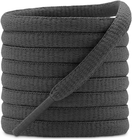 10 Seconds Oval Athletic Shoe Lace in Dark Grey