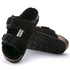 Arizona Shearling Sandal in Black