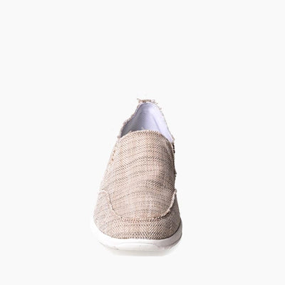 Women's Expanse Canvas Slip on in Tan Herringbone CLOSEOUTS