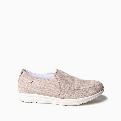 Women's Expanse Canvas Slip on in Tan Herringbone CLOSEOUTS