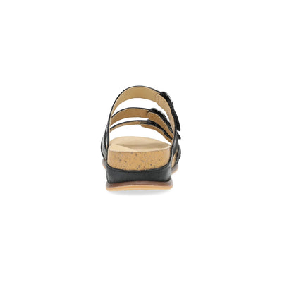 Campell Tri-Strap Sandal In Black