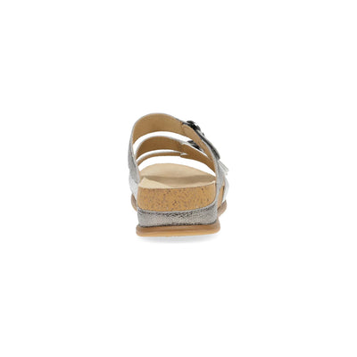 Campell Tri-Strap Sandal in Pewter Multi