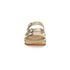Campell Tri-Strap Sandal in Gold Multi