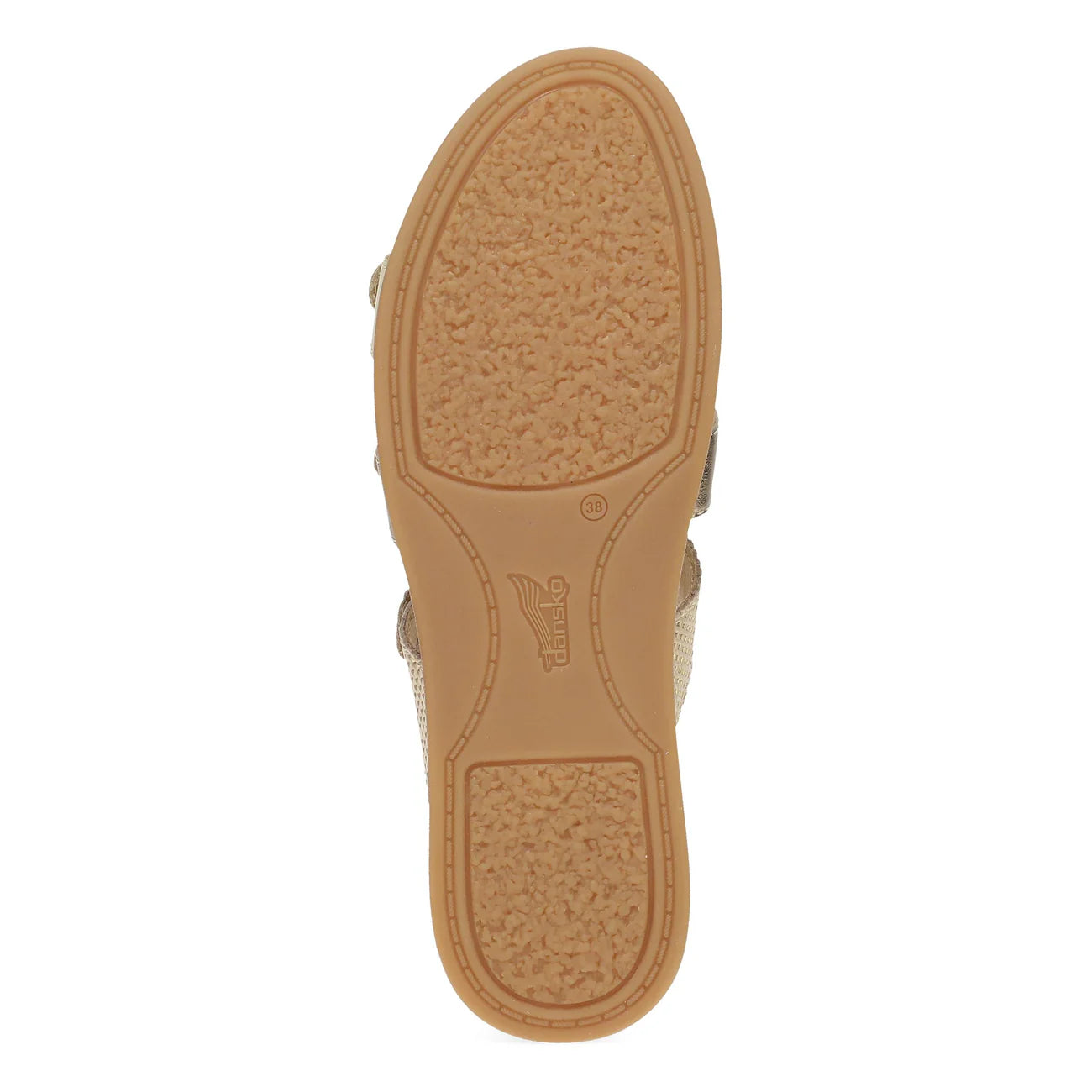 Campell Tri-Strap Sandal in Gold Multi