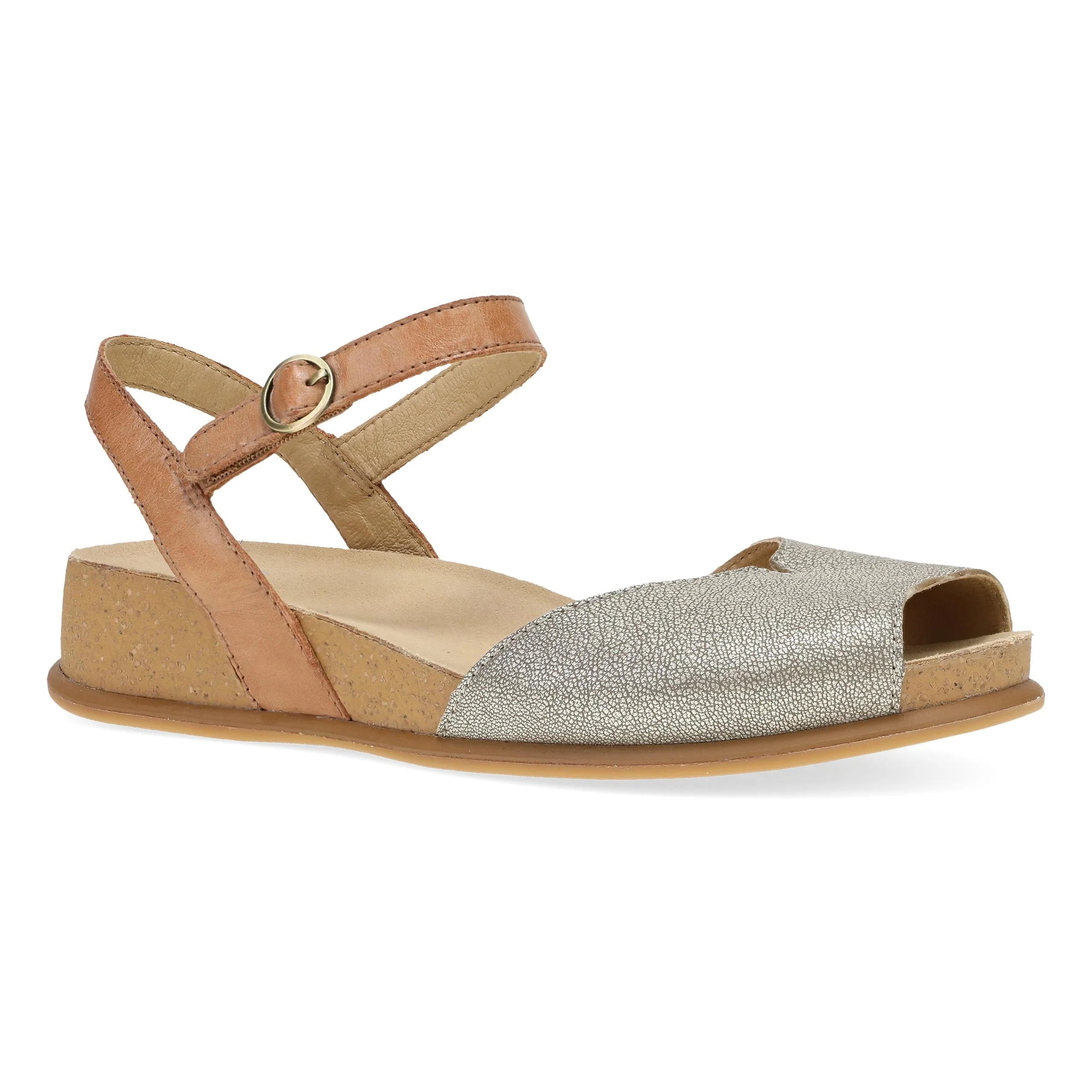 Cass Classy Peep-Toe in Platino Tan