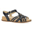 Christa Woven Peep-Toe In Black