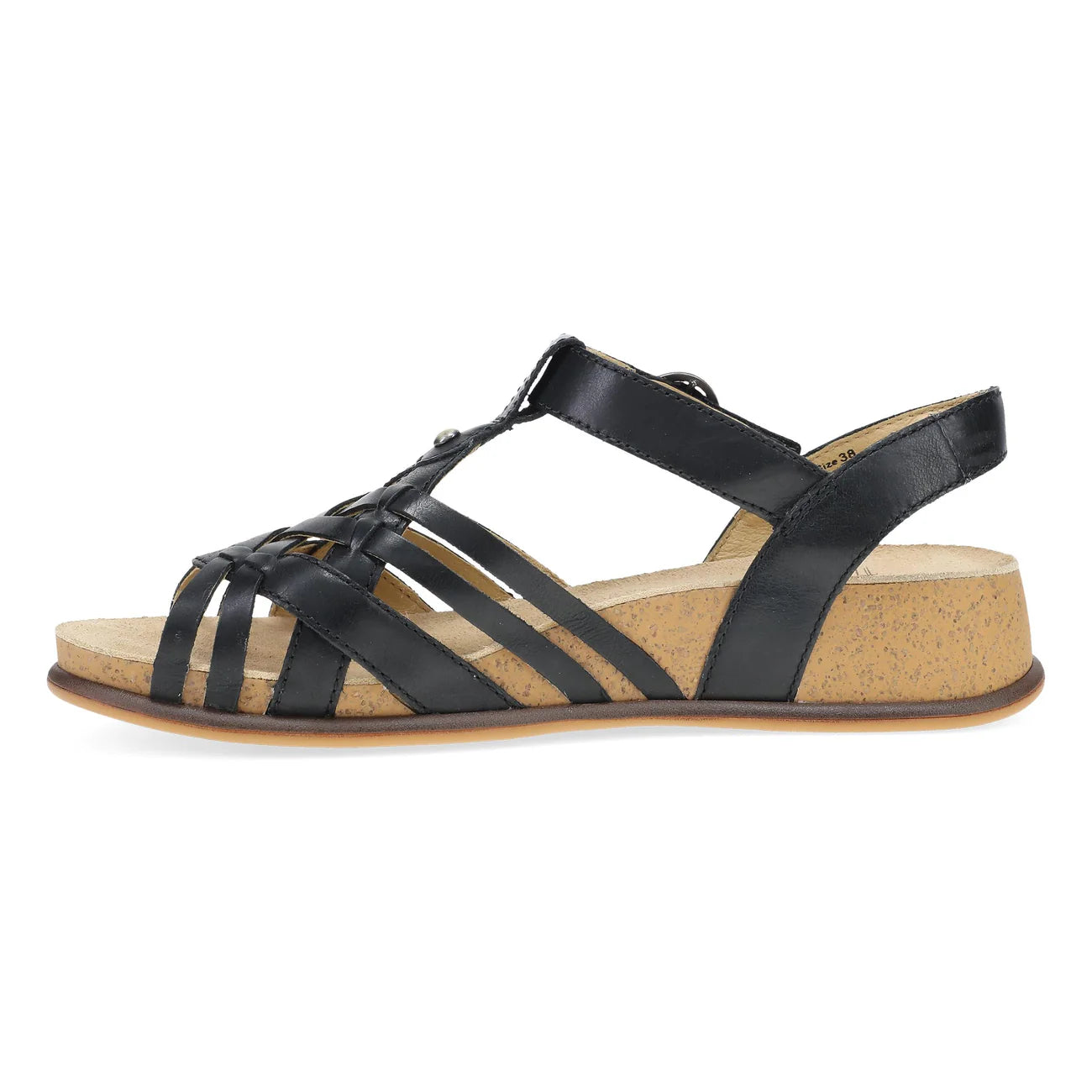 Christa Woven Peep-Toe In Black
