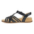 Christa Woven Peep-Toe In Black