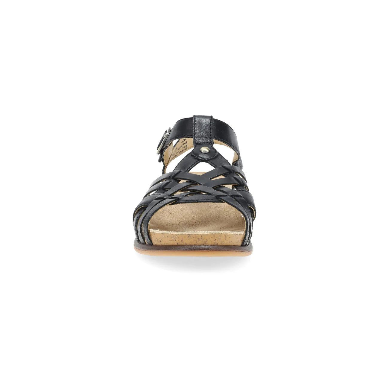 Christa Woven Peep-Toe In Black