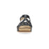 Christa Woven Peep-Toe In Black