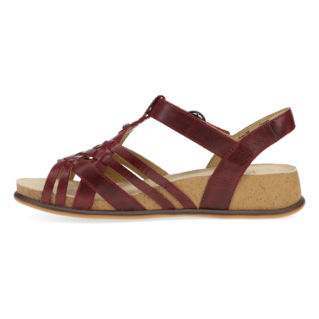 Christa Woven Peep-Toe In Plum