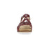 Christa Woven Peep-Toe In Plum