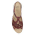 Christa Woven Peep-Toe In Plum