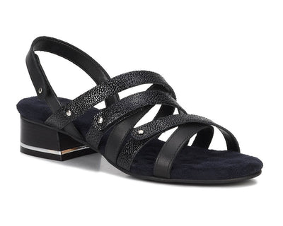 Women's Adjustable Dress Sandal in Black CLOSEOUTS