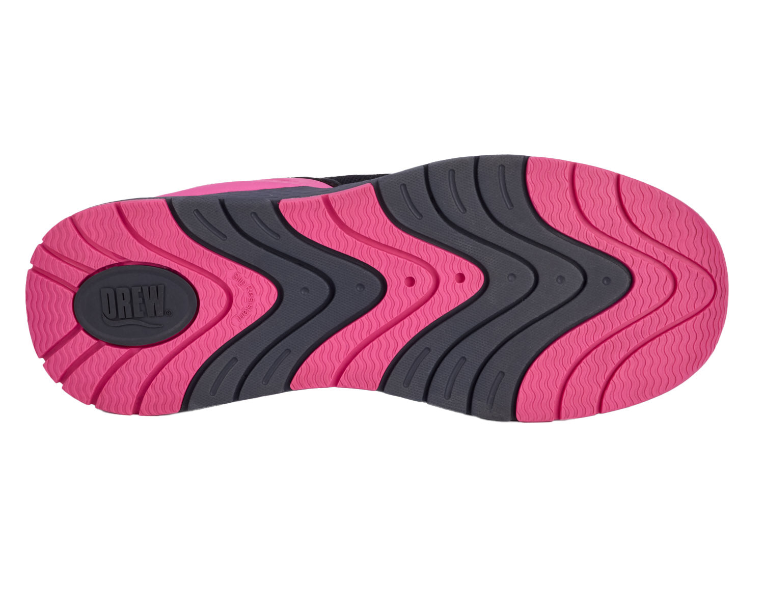 Women's Halo Step in Shoe EXTRA WIDE in Black/Pink Combo