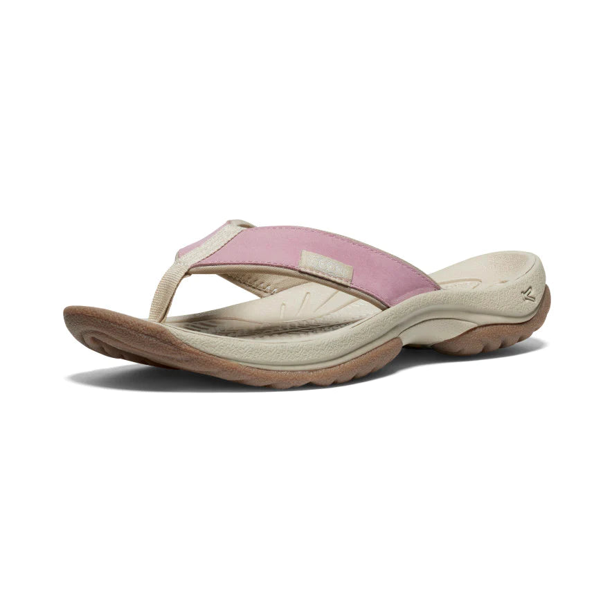 Kona Leather Flip-Flop in Nostalgia Rose/Plaza Taupe