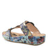 Blissbloom Blooming Wedge Sandal in Navy Multi